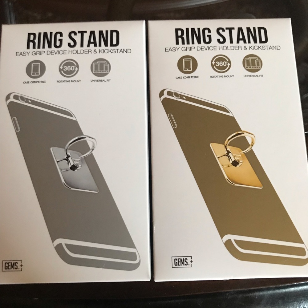 Ring stands for any phone. Silver or gold